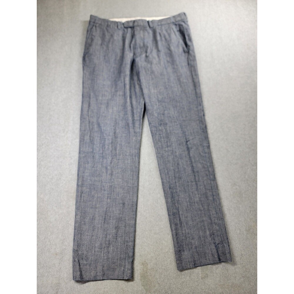 J Crew Chino Pants Mens 31x30 (30x29) Slim Bowery Gray Cone Denim‎ Flat Cotton